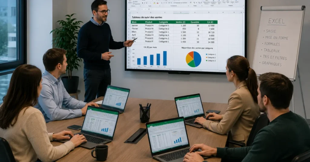 formation excel en entreprise a vannes et lorient