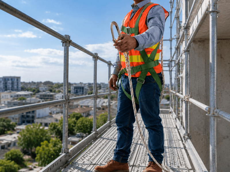 formation travail en hauteur et port du harnais antichite r431 sur lorient